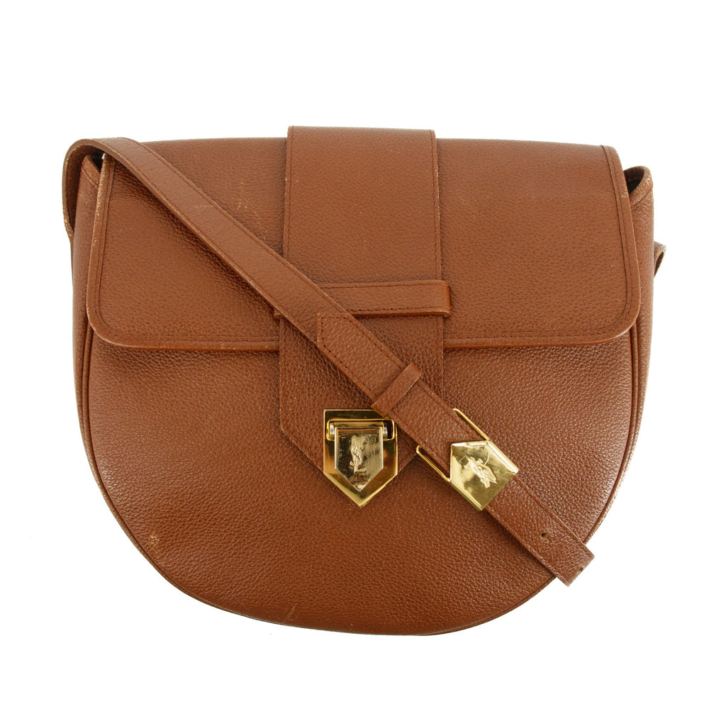 YSL Saint Laurent Leather Crossbody Bag Brown #2736 (Copy)