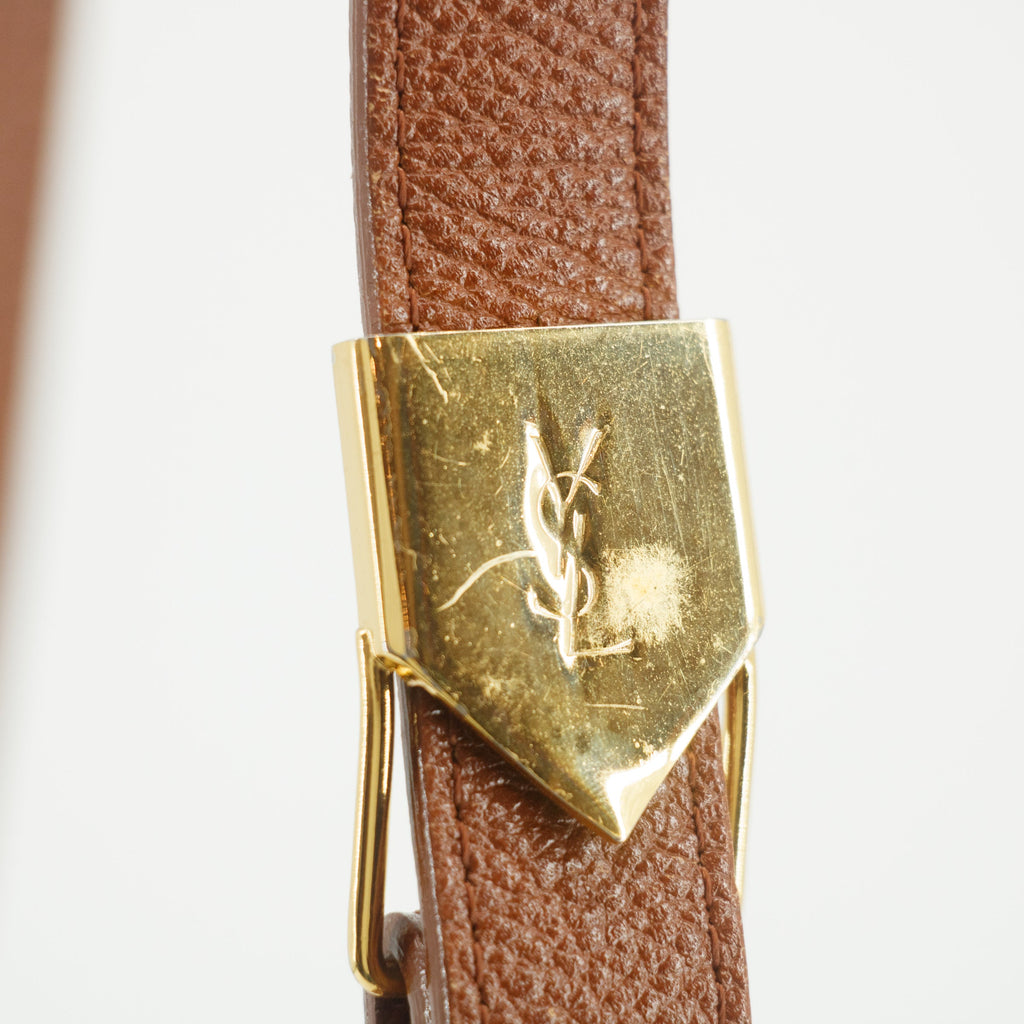 YSL Saint Laurent Leather Crossbody Bag Brown #2736 (Copy)
