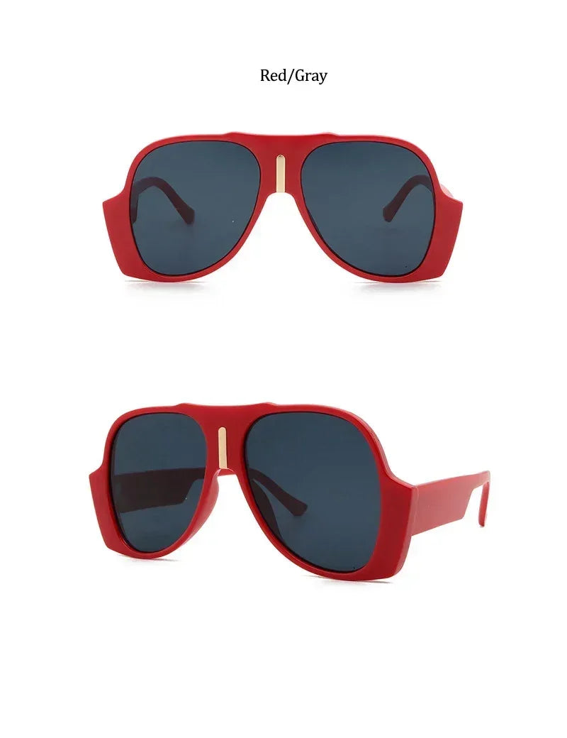 Gradient Shades For Women Oversized Pilot Sunglasses Men Luxury Brand Vintage Unique Sunglasses Female UV400 Glasses Eyewear