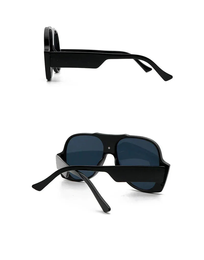 Gradient Shades For Women Oversized Pilot Sunglasses Men Luxury Brand Vintage Unique Sunglasses Female UV400 Glasses Eyewear